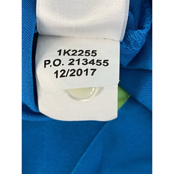 Vineyard Vines Golf Polo Blue Green Stripes Men’s XL Performance Stretch Whale - Picture 10 of 15